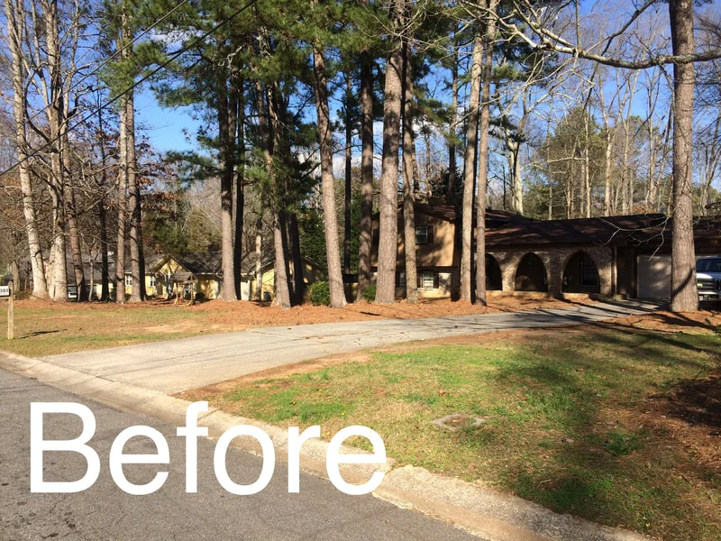 Before: landscape renovation, Metro Atlanta