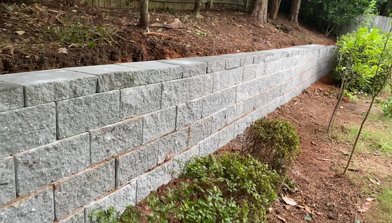 Retaining wall job photo